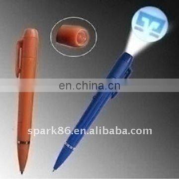 LED projector ball point pen