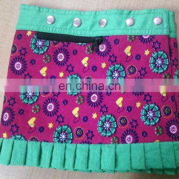 winter short length mini kids skirt for casua wear