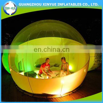 Outdoor camping bubble tent inflatable lighted bubble tent for sale