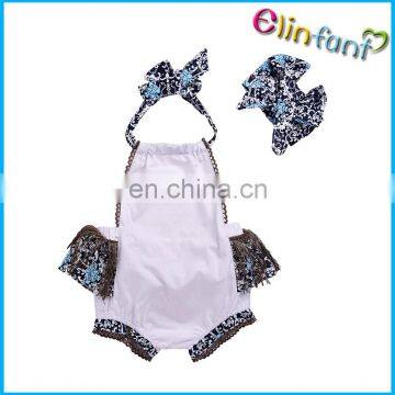 2017 Elinfant Plain Lace Baby Clothes Romper soft Lace Baby Rompers Design