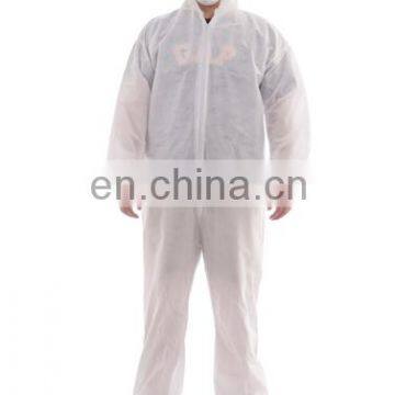 Disposable non-woven PP coverall with elastic wrists