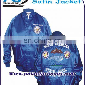 Custom Satin Jackets With Your Own Design, Labels & Customized Inside Lining/ Custom Embroidered Satin Jackets