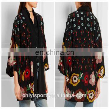 New Fashion Woman Floral-Print long Kimono Cardigan, Kimono Cardigan