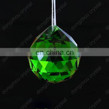 Wholesale faceted round crystal ball chandelier for crystal light accessories