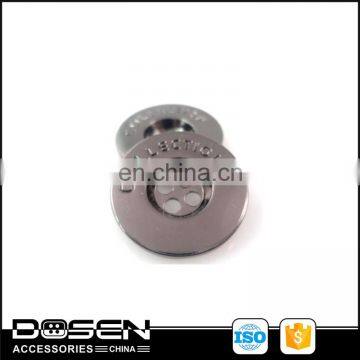 wholesale gun metal color four holes button for clothing