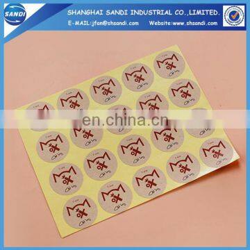 cheap full color printed paper adhesive label