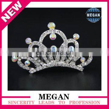 Formal Rhinestone Crowns Children Bridal Hair Combs