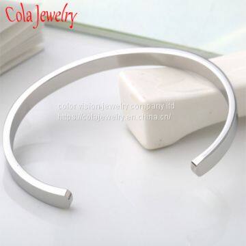 Custom Inspirational Jewelry Fashion Stainless Steel Cuff Bangle Bracelet photo-4