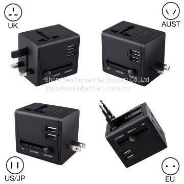 Hot Sell UK US EU AUS Multi Plugs Universal Travel Adapter With USB photo-3