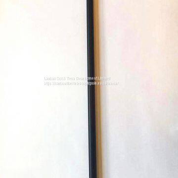 light weight 50ft high modulus carobn fiber water fed pole with sanded 3K plain weave surface finish