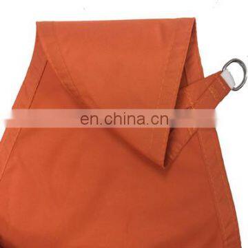 5M*5M Orange polyester waterproof sun shade sail with PU coated