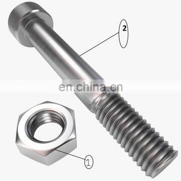 DIN439 hard steel fasteners bolts and nuts hex thin nut