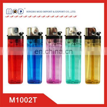 8.0cm transparent disposable stone flint lighter