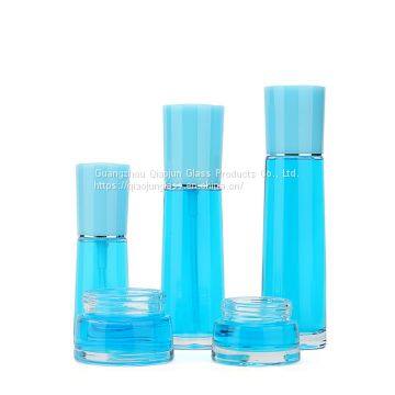 Latest New Design 50G Lotion Cosmetics Cream Glass Bottles Set And Jars photo-2
