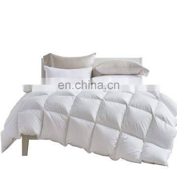 White Color Cotton Downproof Fabric Goose Feather Down Duvet Quilt photo-2
