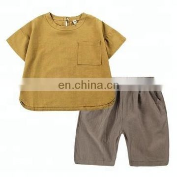 New trendy style boy's summer clothes 2018 new set cotton children's clothes leisure sets