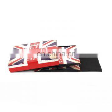 RTS Factory Wholesale Modern Living Room Furniture Printing PVC Leather The Union Jack Storage Ottoman photo-5