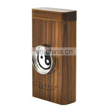 HQP-XJ21 HongQiang Wooden Custom Weed Smoking Cigarette Case Pipe Smoking Accessories Hitter Dugout photo-2