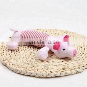 Duck Pig Elephant Pattern Floppy Dog Squeaky Chew Plush Pet Toy photo-5