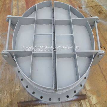 Fiber Glass Flap Electric Cast Casting FRP Penstock Sluice Gate Valve Water Gate Pipe Gate Use in River Course photo-4