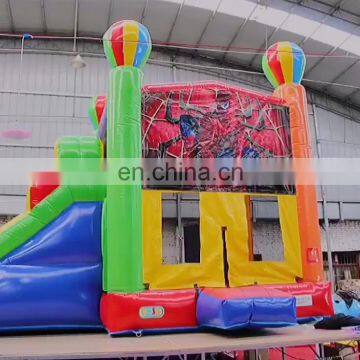 clearance whole sale inflatable double dual 2 lane air balloon bounce house water combo
