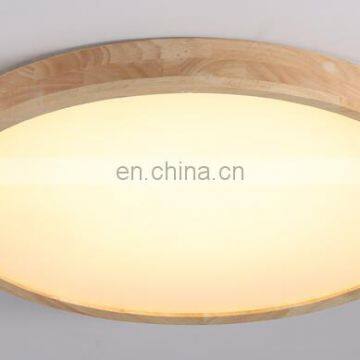 Wooden Color Round Bedroom Macaron Lamp Ultra Slim Modern LED Ceiling Lights For Living Room photo-4