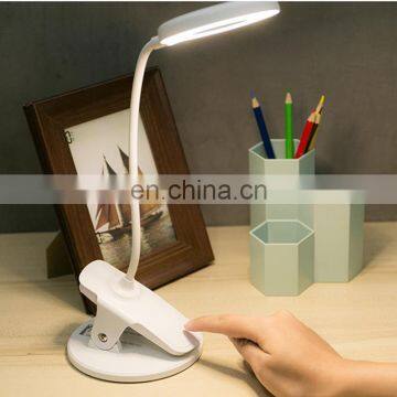 Modern Portable USB Rechargeable Bedside Study Mini Led Table Lamp Clip Desk Lamp photo-7
