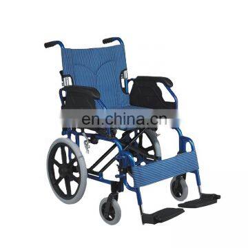 Medical equipment China manual aluminium folding  lightweight wheelchairs for elderly