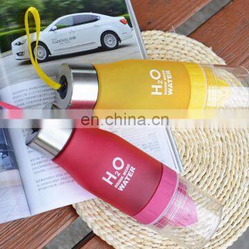 Outdoor Sports Plastic H2O Fruit Infuser Water Bottle Lemon Juice Water Bottle photo-3