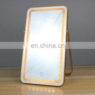 European Style Glass Mirror Lamp Metal LED Battery Table Lamp photo-3