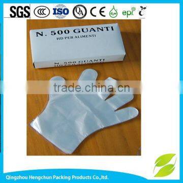 HDPE Disposable plastic Gloves