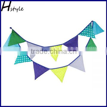 Handmade Fabric Bunting Original Vintage designs 10ft 12 Flags Celebrations PL019