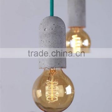 industrial style light cement pendant lamp