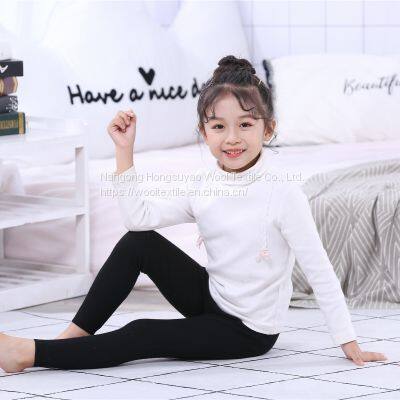 Hot Selling Winter Season Kids' Autumn Cashmere Fabric Pants Warm Trousers photo-2