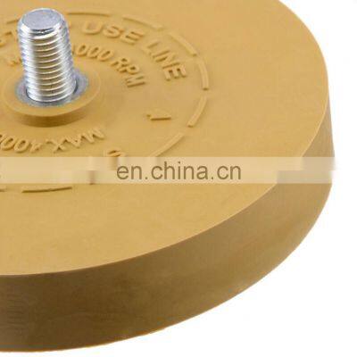 Hot products 90mm foil eraser rubber eraser wheel for the removal of adhesive residues from car metallic surfaces