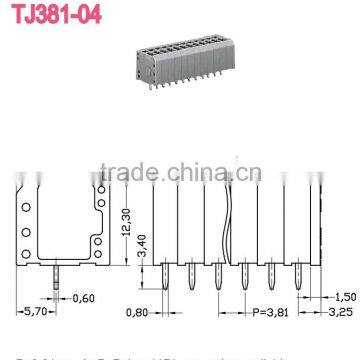 Electric Spring Clamp Terminal Block 3.81mm Screwless Terminal Connectors photo-2