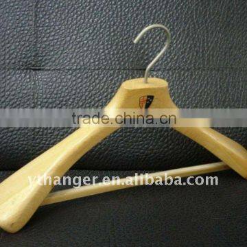 deluxe wood hanger for branded men apparel /WG59