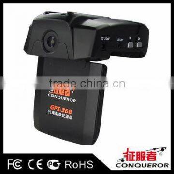 radar detector with car dvr camera GPS-368 full X/K/KA/KU Band Radar Detector original Conqueror