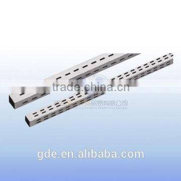 25X25mm double holes metal chrome square tube