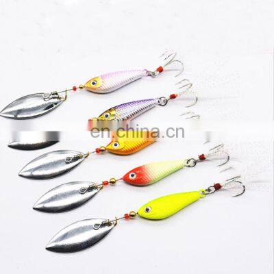 Factory price Spinner Bait Longcast Fishing Lure 8g 11g 20g Artificial Metal Spinner Spoon With Treble Hook