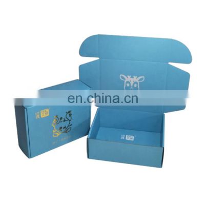 custom color shipping corrugated pr package box with printing logo kids gift mailer packaging boxes for small business