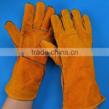 Reinforce leather safety welding gloves with low price