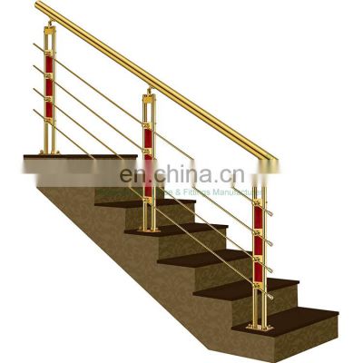 A153 New Price Staircase Stainless Steel Pipe Railing Handrail Inox 5 Lines Tube Balustrade