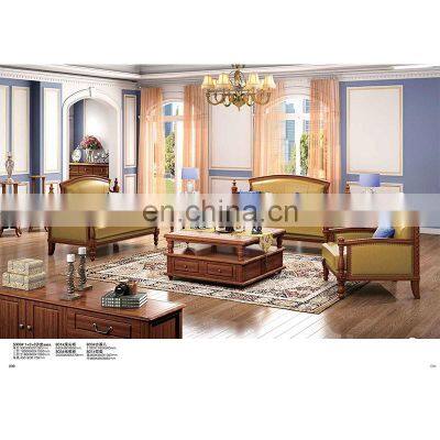 Classic American style couch sofa 1+2+3 seater leather home furniture hotel lounge sofa living room sofa set