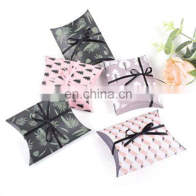 Party Pillow Favors Box Small Candy Box Candy Treat Gift Boxes for Wedding Baby Shower Birthday Favors Supplies