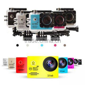 8 colors available 30 meters waterproof full hd 1080p action camera with wifi - SJ7000 with 2.0inch ltps wide screen, 720p 60fps