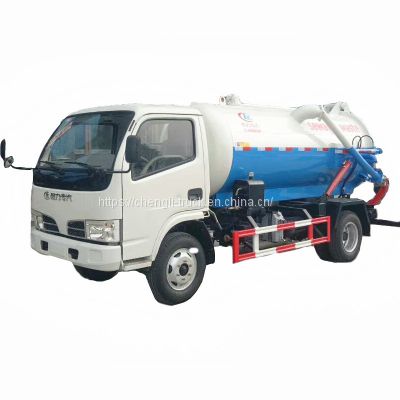 5cbm sewage suction truck Dongfeng 4x2 4x4 mud sewage truck 5000 liters