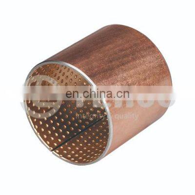 TCB301 Steel Base and Brass Copper Alloy CuSn10Pb10 Bimetal Bushing Customize Oil Groove and Bronze Thickness for Starting Motor