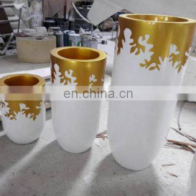 large frp flower pot outdoor Sun protection Customize the flowerpot