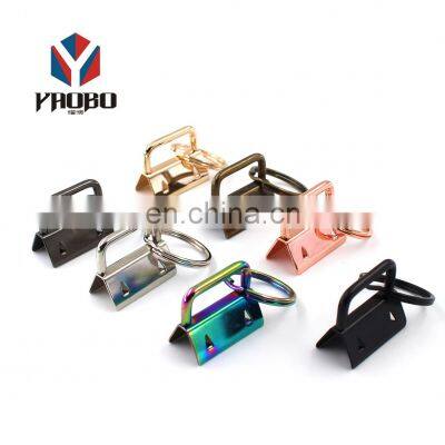 China Manufacturer Cloth Tail Clip Shape Key Fob Keychain Hardware Custom 32mm Metal Key Chain Fob Hardware photo-3